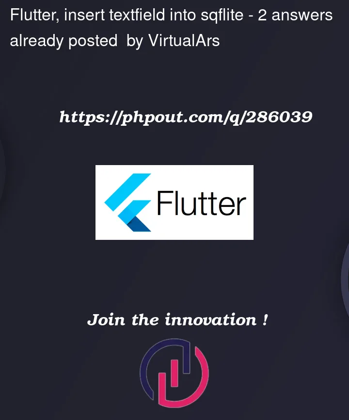 Question 286039 in Flutter