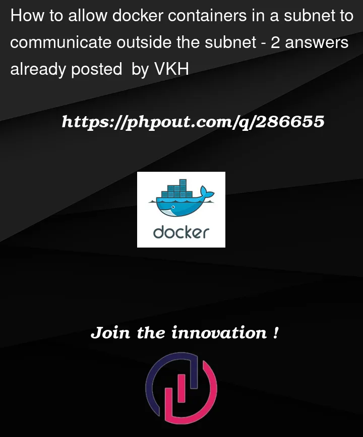 Question 286655 in Docker