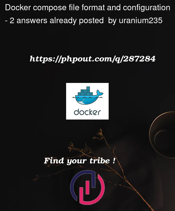 Question 287284 in Docker