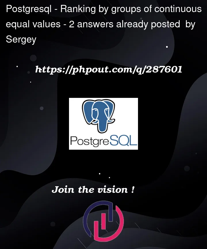 Question 287601 in PostgreSQL