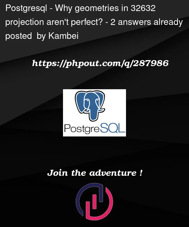 Question 287986 in PostgreSQL