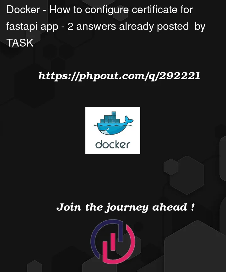 Question 292221 in Docker