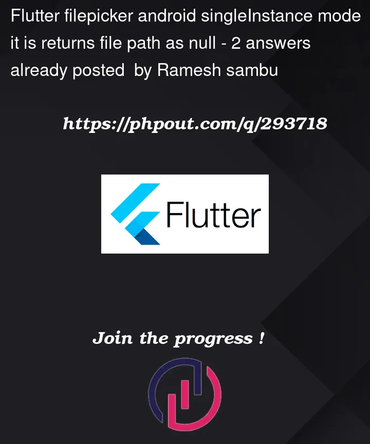 Question 293718 in Flutter