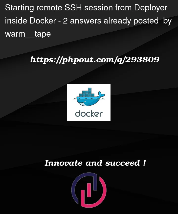 Question 293809 in Docker