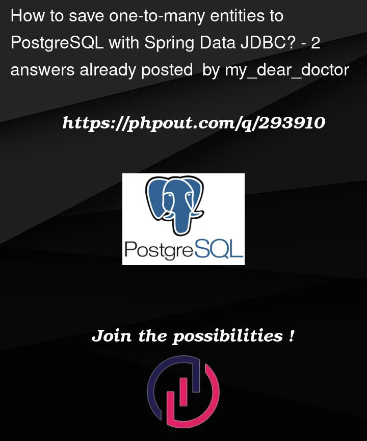 Question 293910 in PostgreSQL