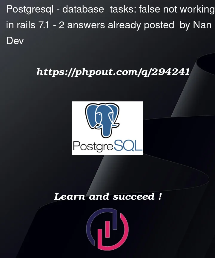 Question 294241 in PostgreSQL