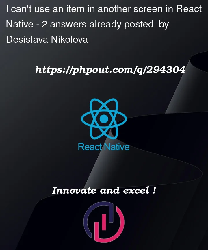 Question 294304 in React native