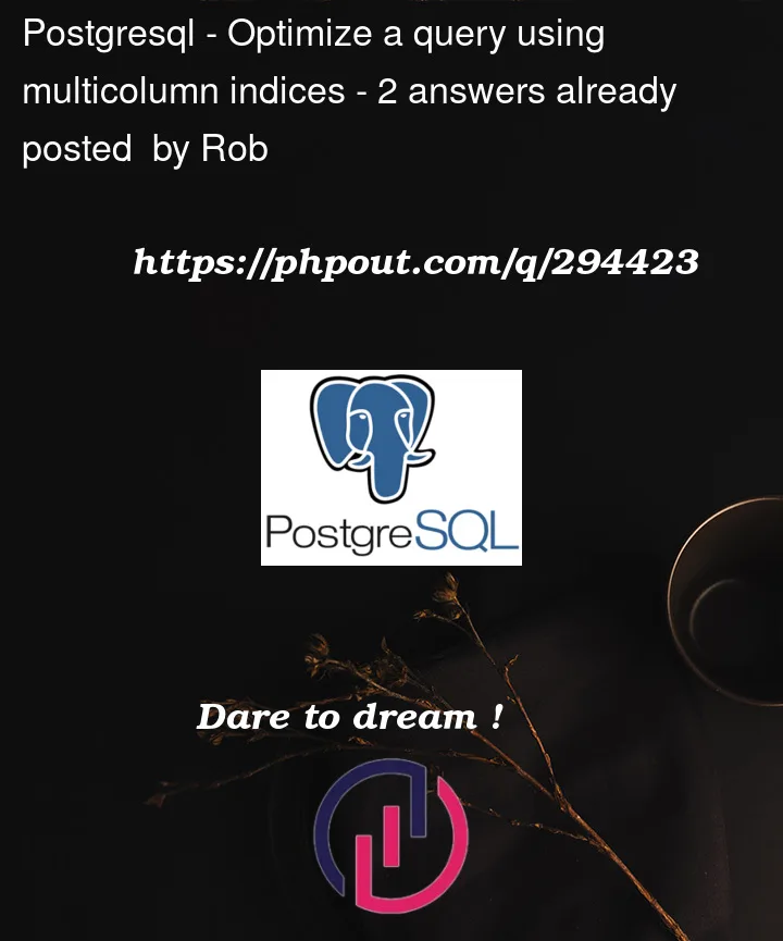 Question 294423 in PostgreSQL