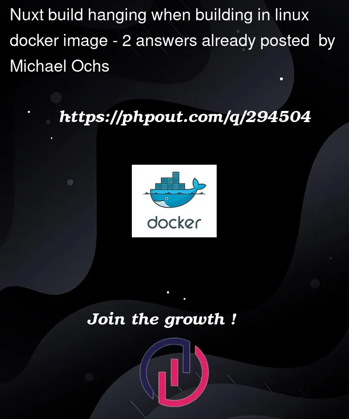 Question 294504 in Docker