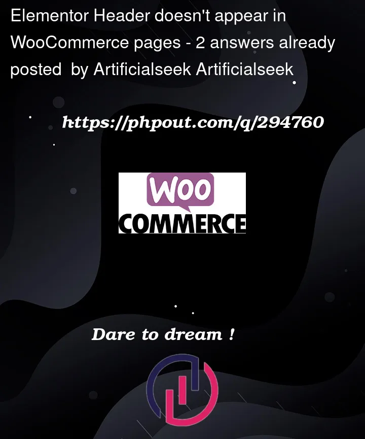 Question 294760 in Woocommerce