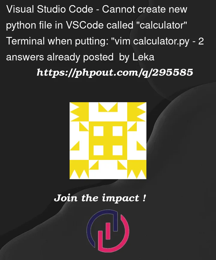 Question 295585 in Visual Studio Code