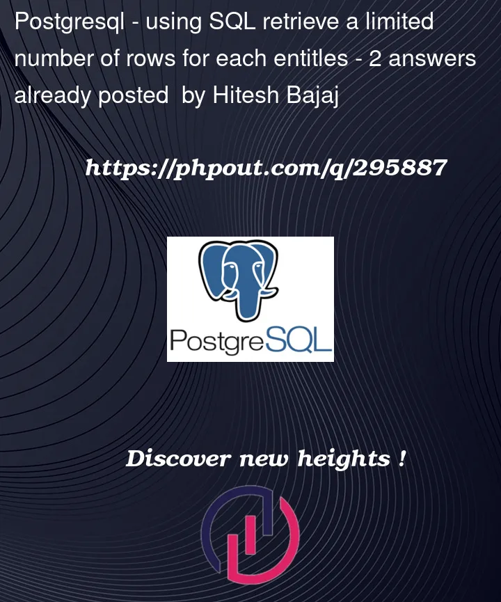 Question 295887 in PostgreSQL