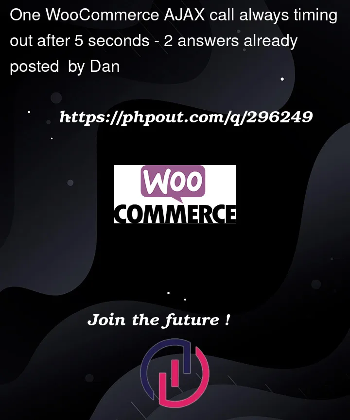 Question 296249 in Woocommerce