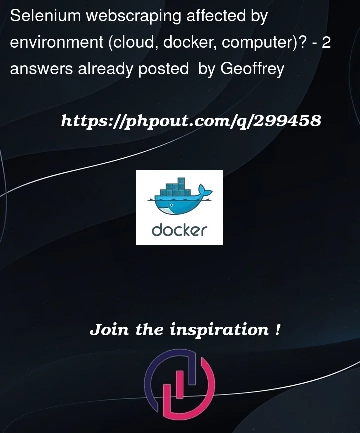 Question 299458 in Docker