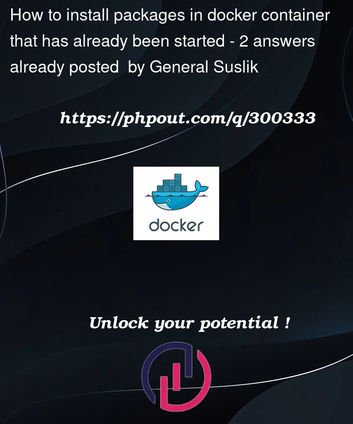 Question 300333 in Docker