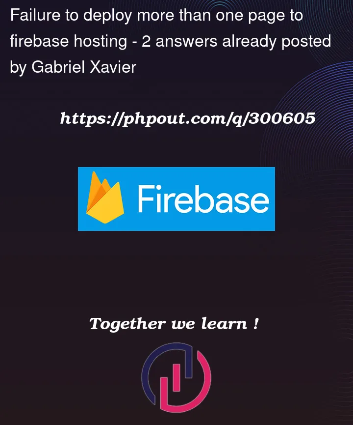 Question 300605 in Firebase