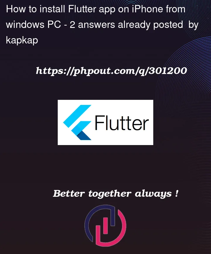 Question 301200 in Flutter