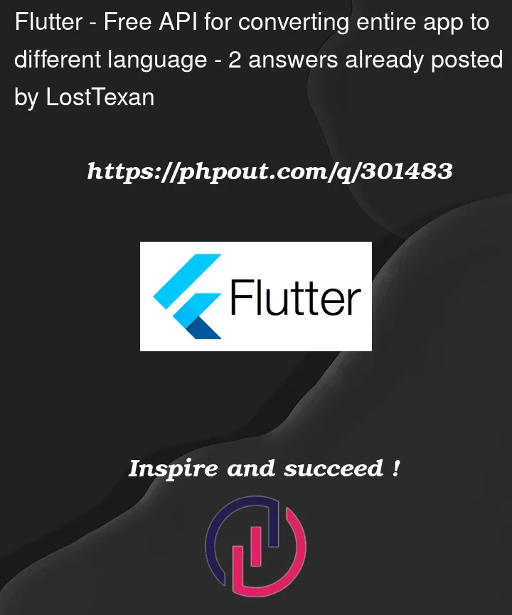 Question 301483 in Flutter