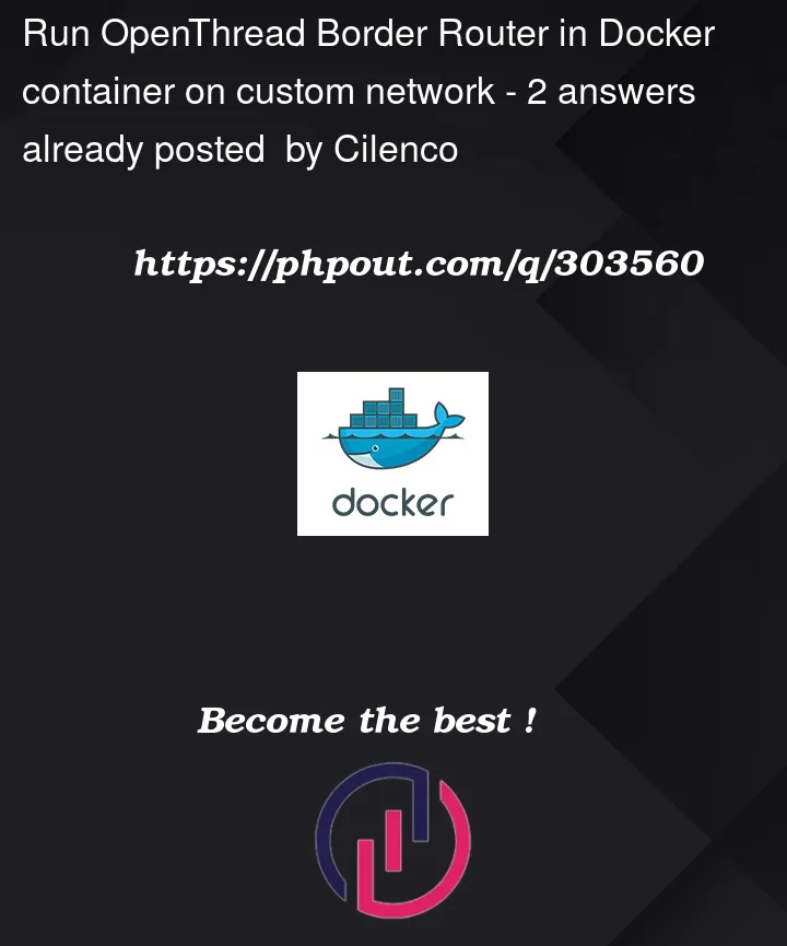 Question 303560 in Docker