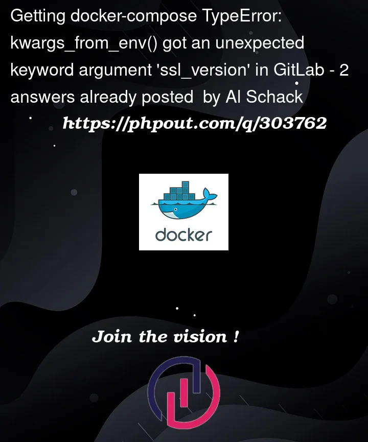 Question 303762 in Docker