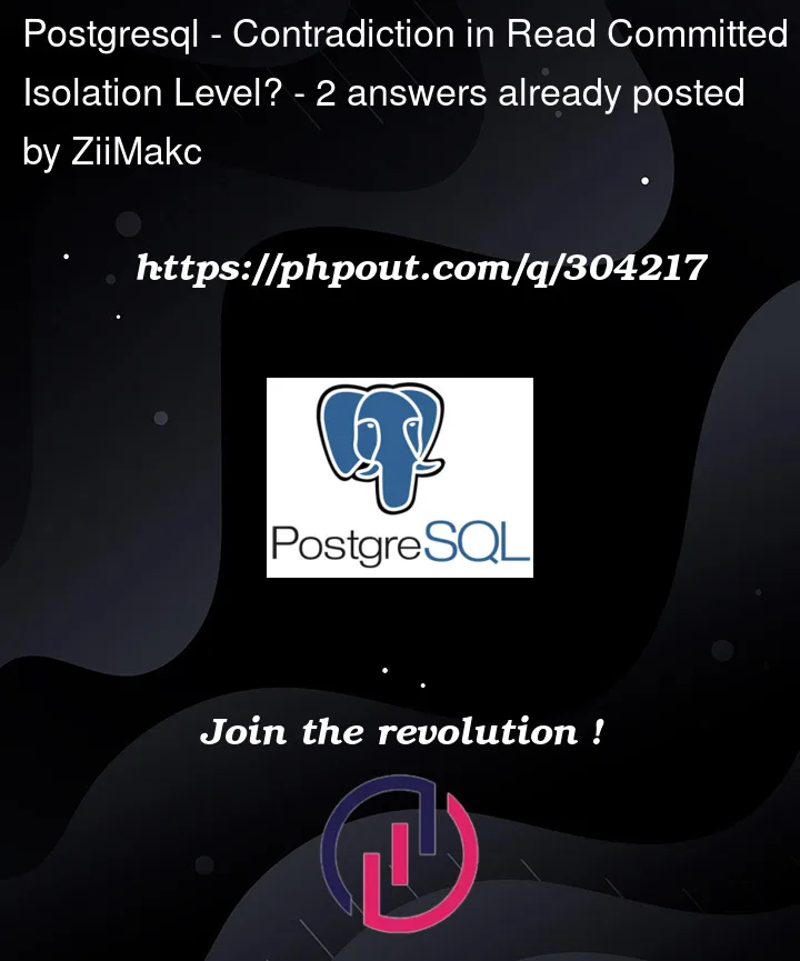 Question 304217 in PostgreSQL