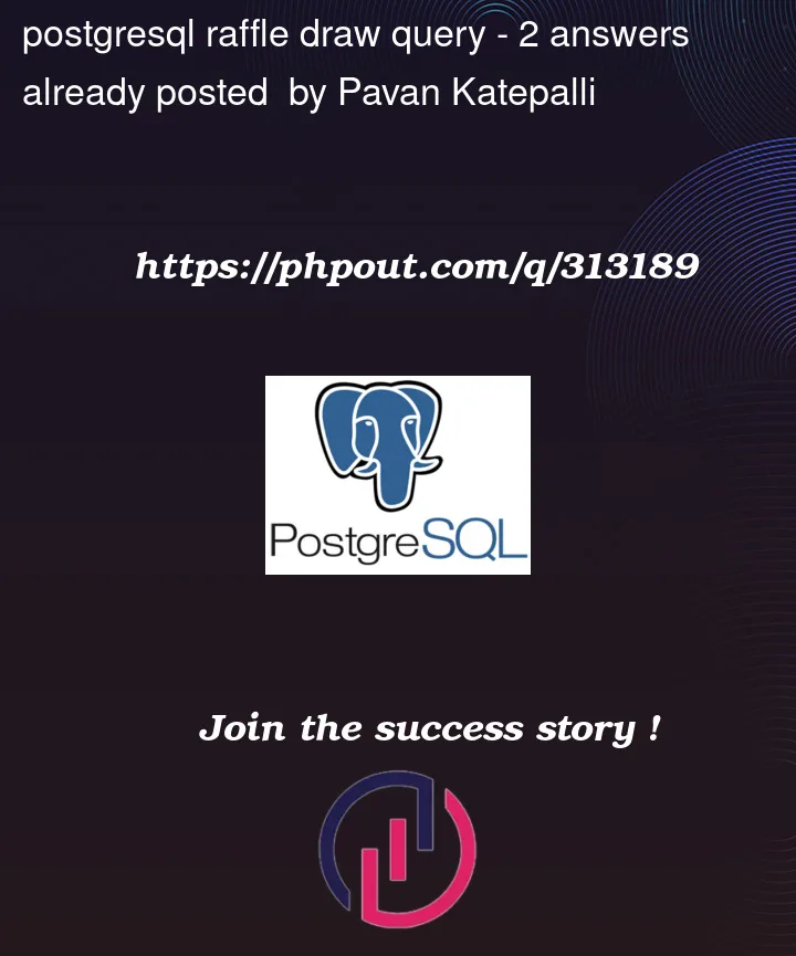 Question 313189 in PostgreSQL