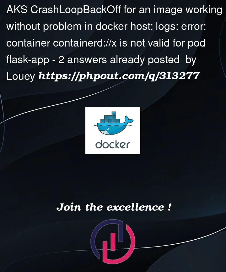 Question 313277 in Docker