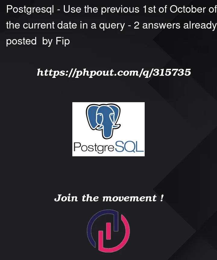 Question 315735 in PostgreSQL