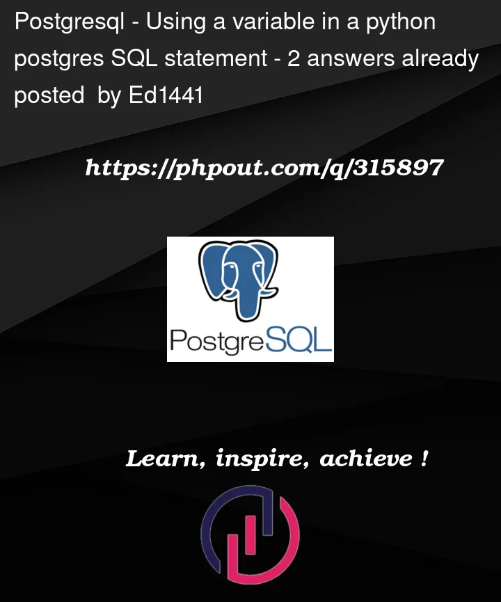 Question 315897 in PostgreSQL