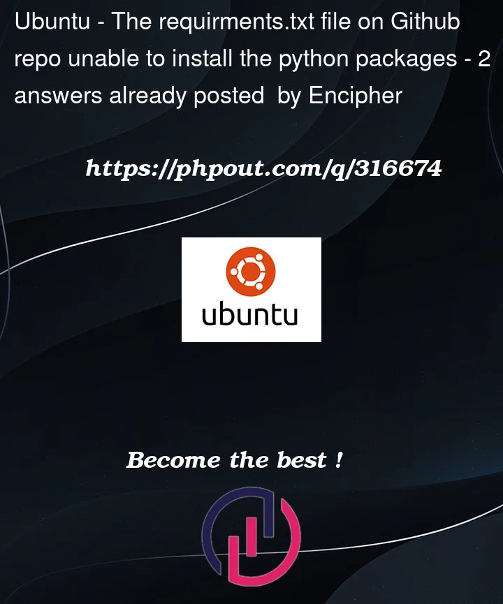 Question 316674 in Ubuntu