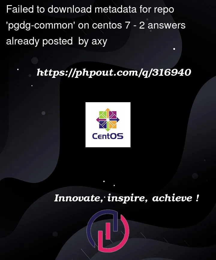 Question 316940 in CentOS