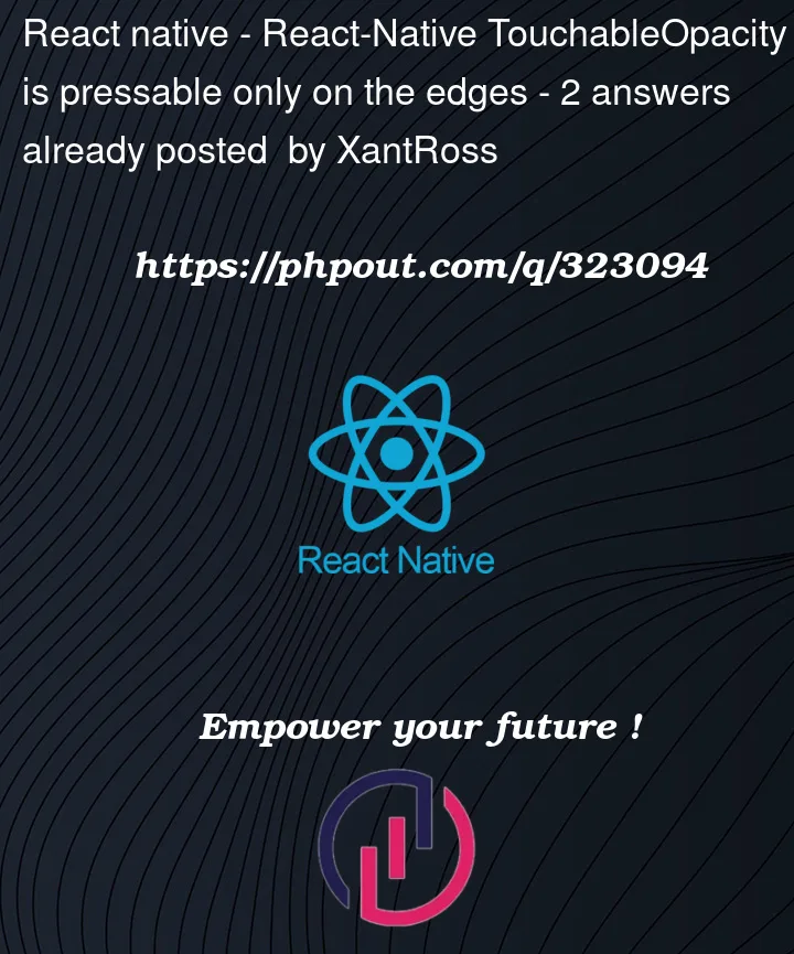 Question 323094 in React native