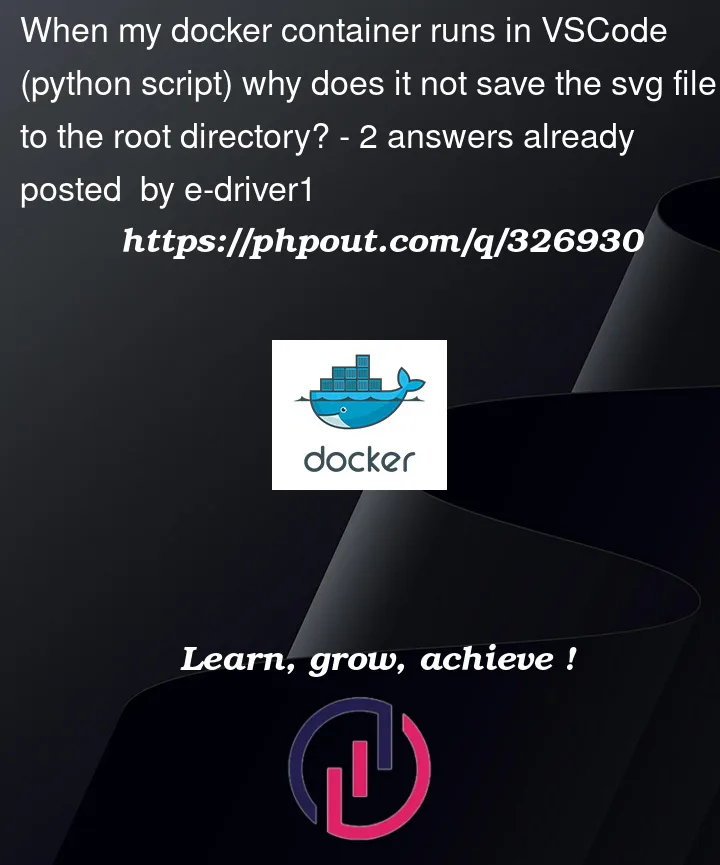 Question 326930 in Docker