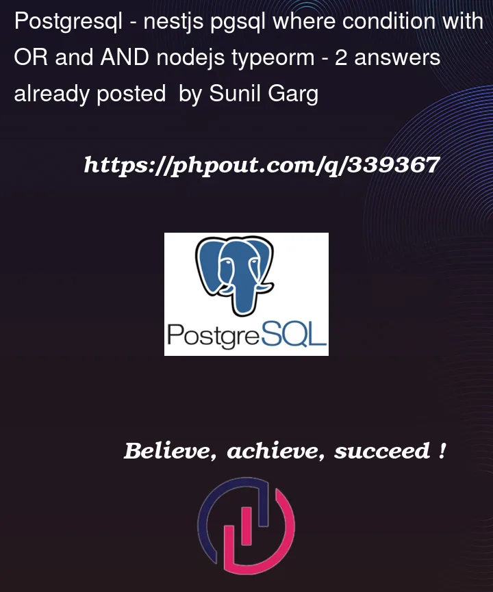 Question 339367 in PostgreSQL