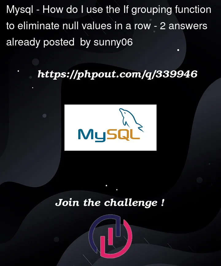 Question 339946 in Mysql