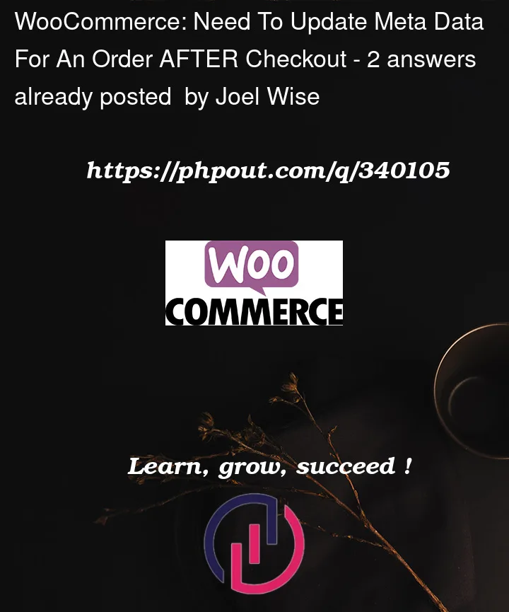 Question 340105 in Woocommerce