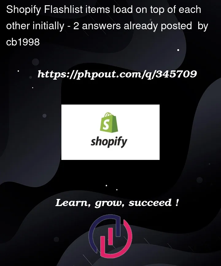 Question 345709 in Shopify