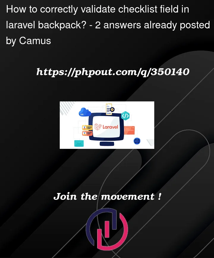 Question 350140 in Laravel