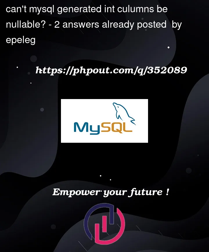 Question 352089 in Mysql