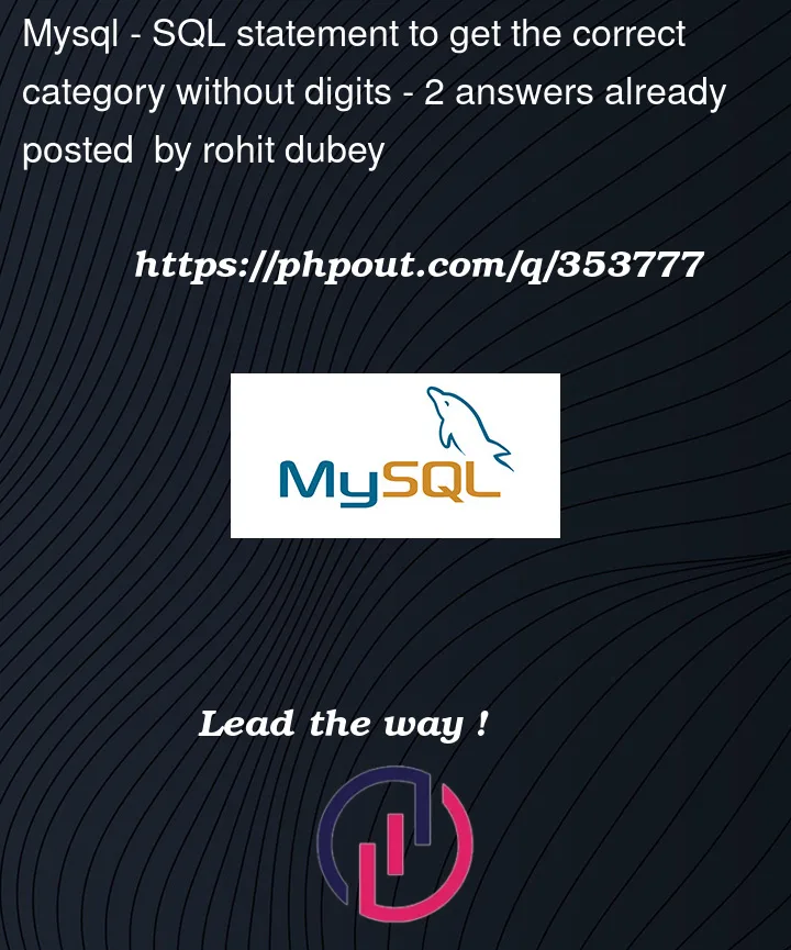 Question 353777 in Mysql