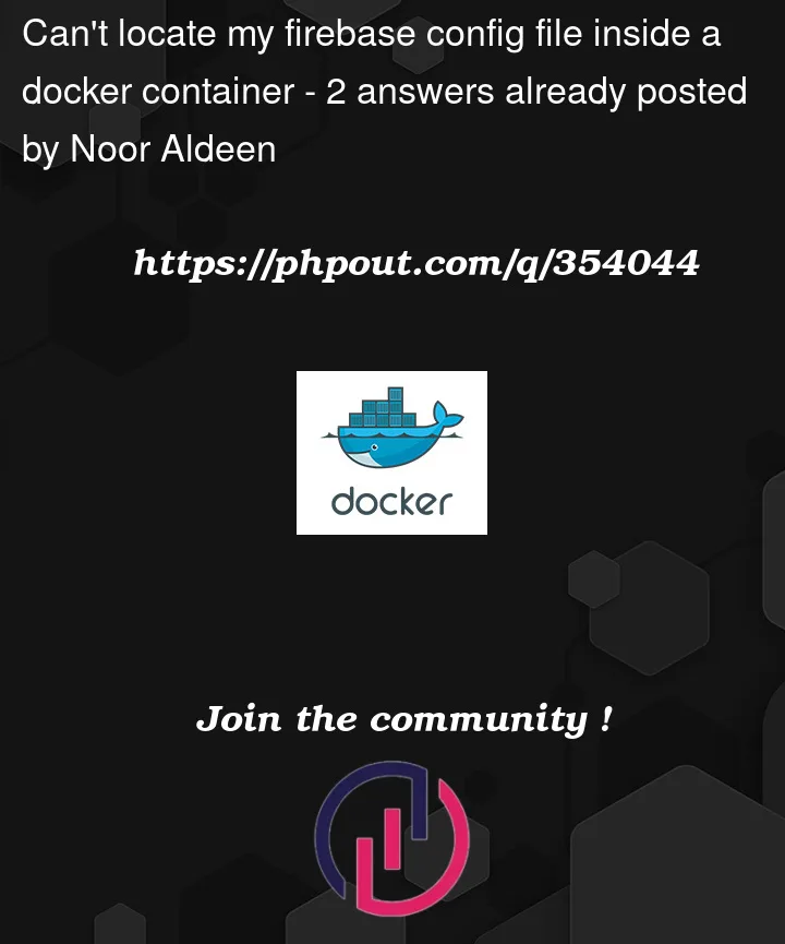 Question 354044 in Docker