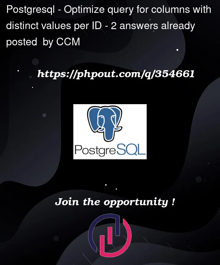 Question 354661 in PostgreSQL