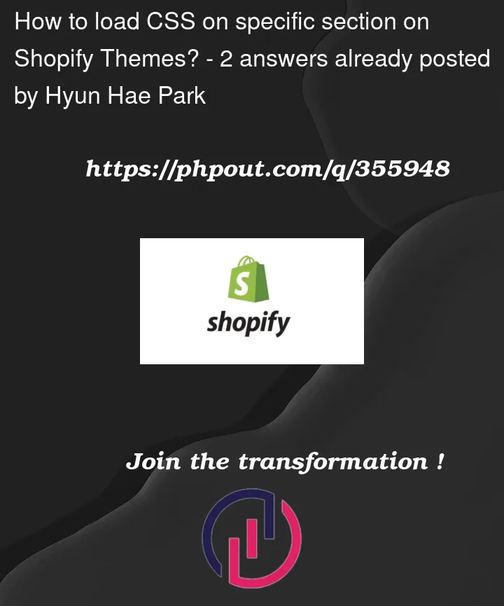 Question 355948 in Shopify