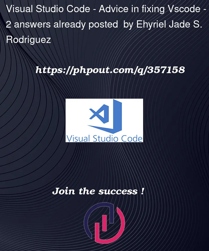 Question 357158 in Visual Studio Code
