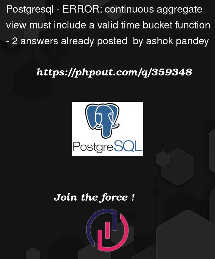 Question 359348 in PostgreSQL