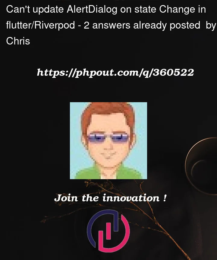 Question 360522 in Flutter