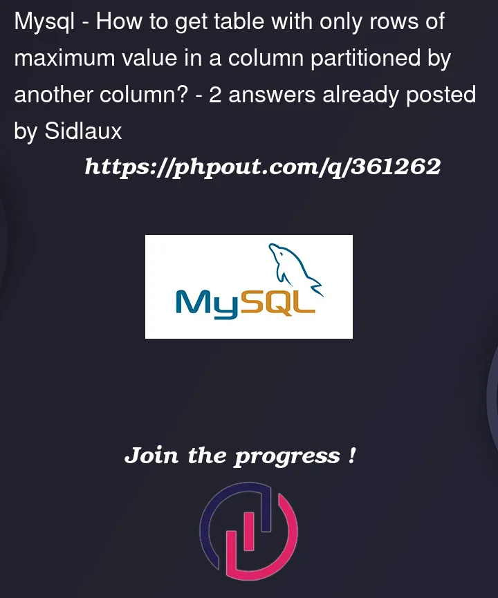 Question 361262 in Mysql