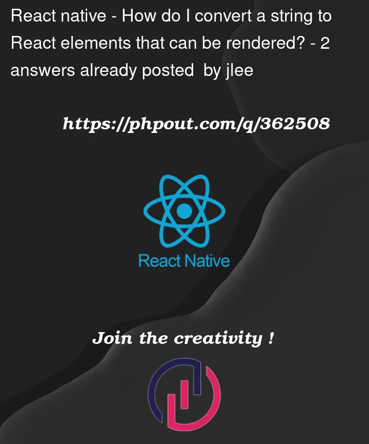 Question 362508 in React native