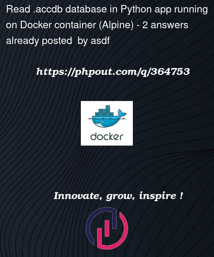 Question 364753 in Docker