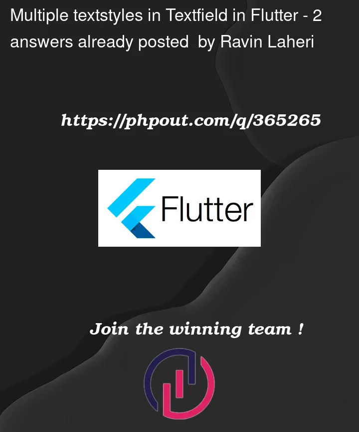 Question 365265 in Flutter